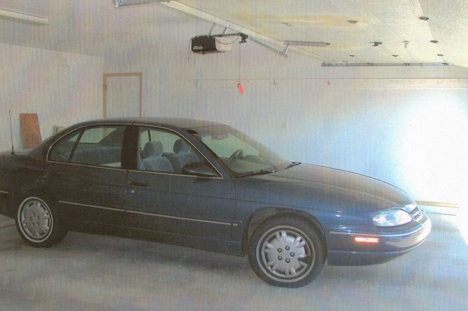 interior of 3-car garage