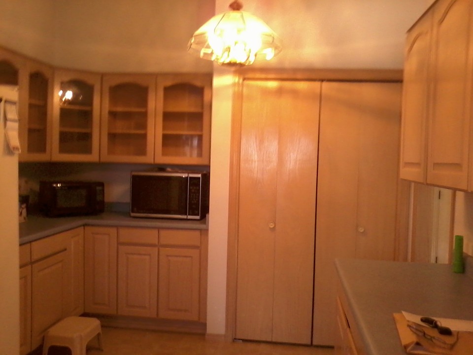kitchen the other half of the kitchen with more cabinets and pantry.